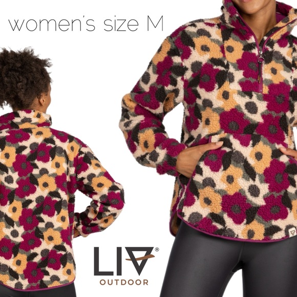 Liv Outdoor Jackets & Blazers - WOMEN'S WILEY SHERPA PULLOVER